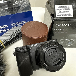 소니 a6400, 16-50mm렌즈포함,128G 풀패키지 + 로데 비디오마이크로(유튜브용)