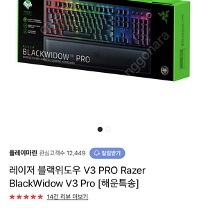 레이저 블랙위도우 V3 pro