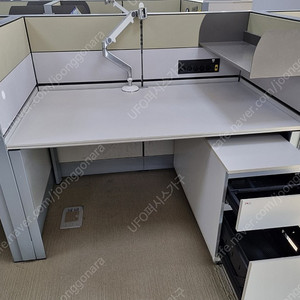 퍼시스 책상 + 이동서랍 세트 FX-1 1200, 1400,1600,1800 -사무용,사무실,학생책상
