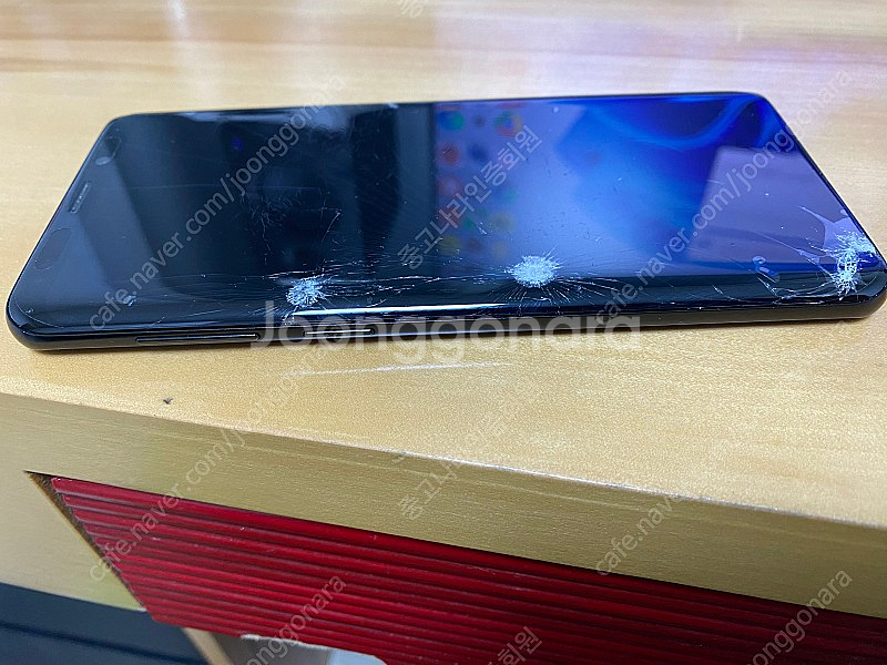 삼성 갤럭시 S9+ 256기가 액정유리 파손폰 택포 5...--2