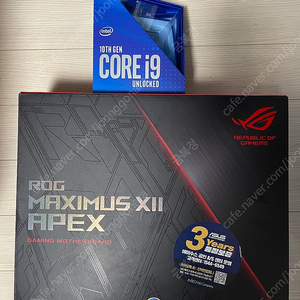 10900K(SP96)+막시무스 z490APEX, 지스킬로얄16G(8x2) 팝니다