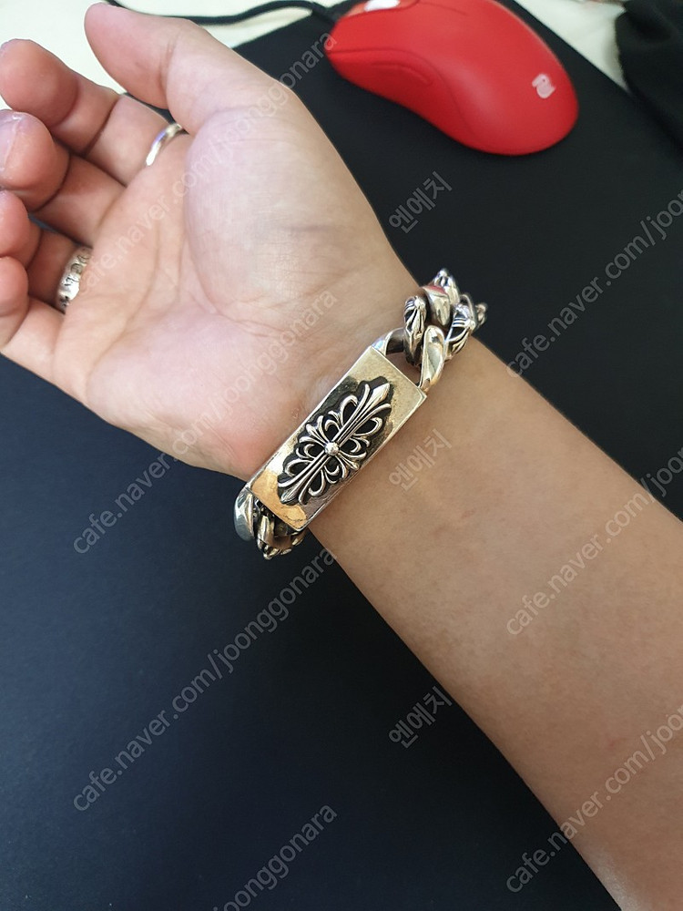 크롬하츠 플로라 대거 팔찌--2