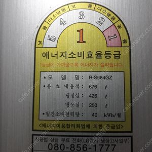 LG 양문형 냉장고 676리터 (R-S684GZ) 싸게 내놓습니다