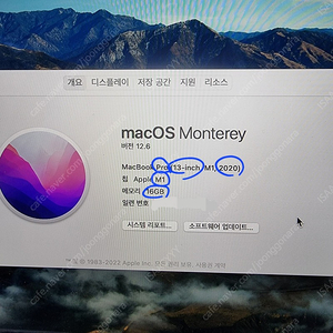맥북 프로 13인치 M1 판매합니다. 애케플+매직마우스2