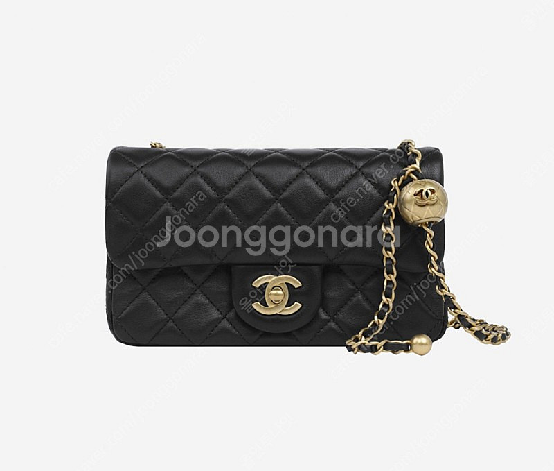 샤넬 플랩백 램스킨 블랙금장--2