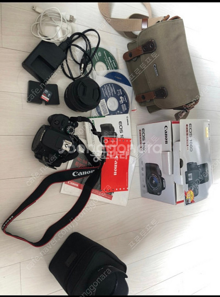 캐논 100d + 시그마 삼식이 30mm렌즈 풀세트--1
