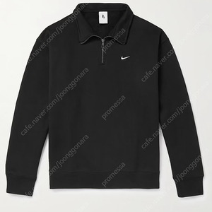 나이키 솔로 스우시 Cotton-Terry Half-Zip Sweatshirt