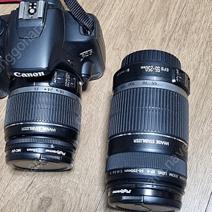 캐논 DSLR 카메라 EOS 500D 기본 렌즈 + 망원 렌즈 포함