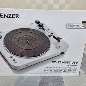 LP판 / ENZER 턴테이블 / EZ-TB100BT USB / BLUETOOTH