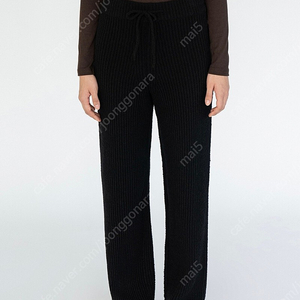 lfm 렉스핑거 마르쉐 Boucle Wool Knit Pants / Black 새상품