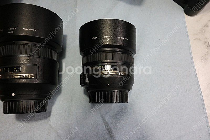 니콘 50mm(50.4g), 85mm(85.8g) 렌즈...--3