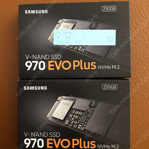 삼성 970 evo plus nvme m.2 ssd 250GB 팝니다