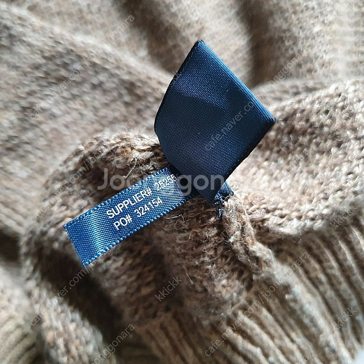 [S]폴로 랄프로렌 브이넥 린넨실크 베이지 니트 스웨터--6