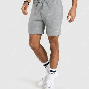 짐샤크 크레스트 쇼츠 밝은회색 미디움 gymshark crest shorts grey M