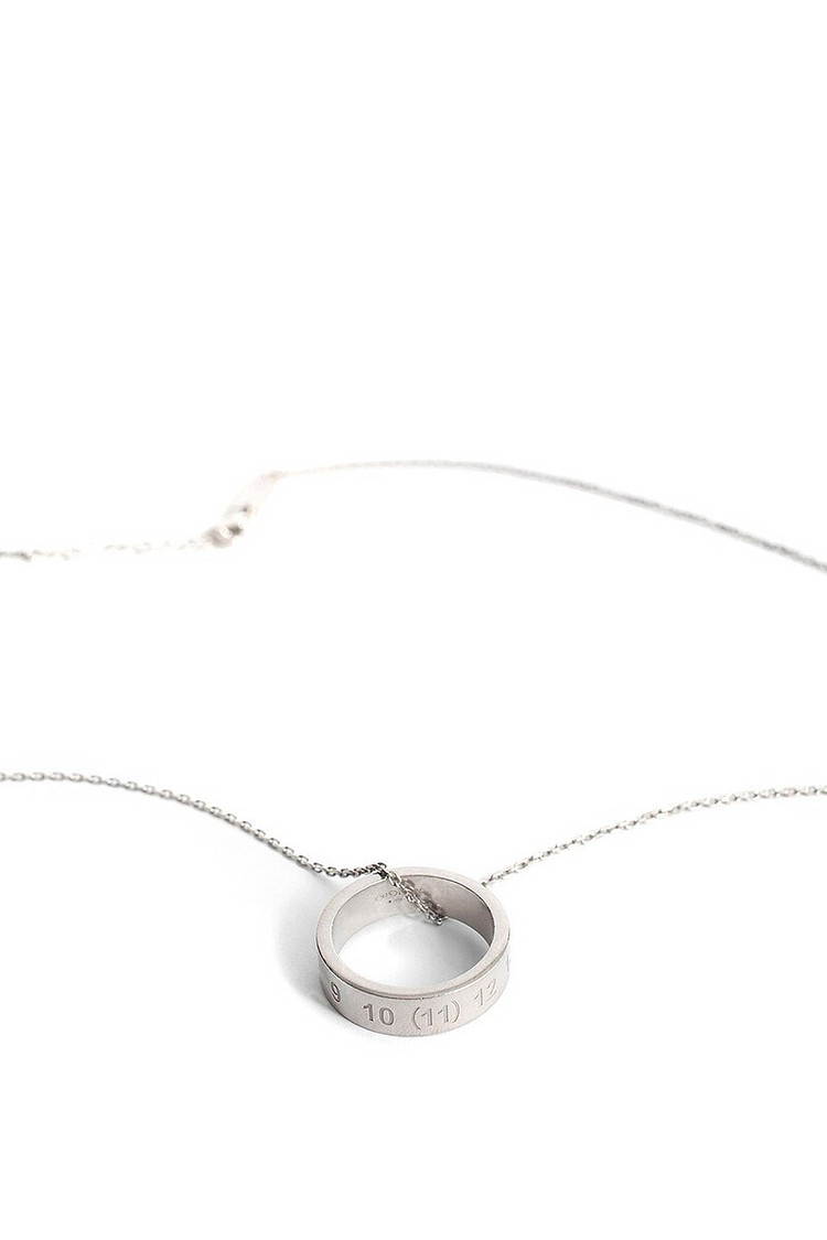 S) 메종 마르지엘라 21fw 넘버링 목걸이 실버--1