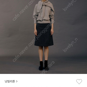 낫띵리튼 클래식 울 미드 스커트 nothing written classic wool mid skirt