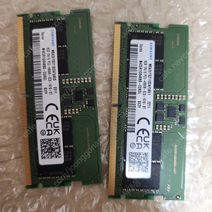 노트북용 ddr5 4800 8gb ram 2개 6만원에팝니다.