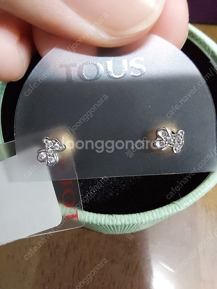 판매중ㅡ토스 곰다이아귀걸이 18k--2