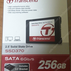 Transcend 트랜센드 SSD 370 SATA 6Gb/s 256GB 미개봉 새제품