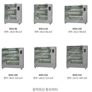 [판매]캐로스 원적외선튜브히터/돈풍기/곱창난로/열풍기/펠렛히터