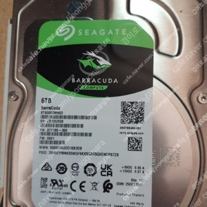 (부산) 씨게이트 6TB 8t600dm003 3.5인치팝니다..가격제시가능