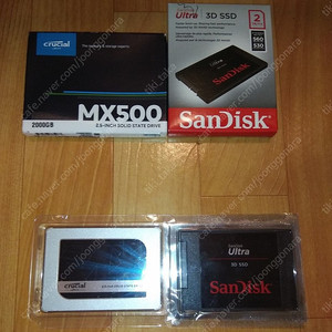 SSD 마이크론 MX500 2TB, 샌디스크 Sandisk Ultra 2TB