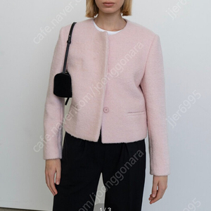 rrace 핑크 부클 자켓