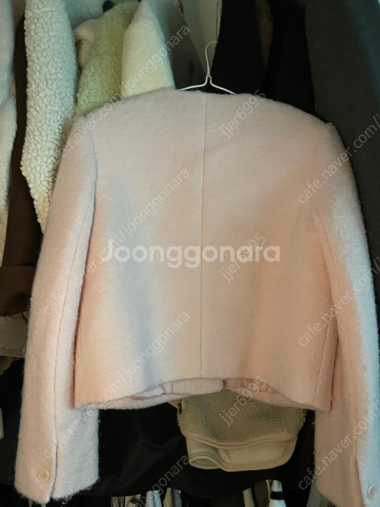 rrace 핑크 부클 자켓--2