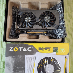 ZOTAC GTX1060 3G AMP 팝니다.