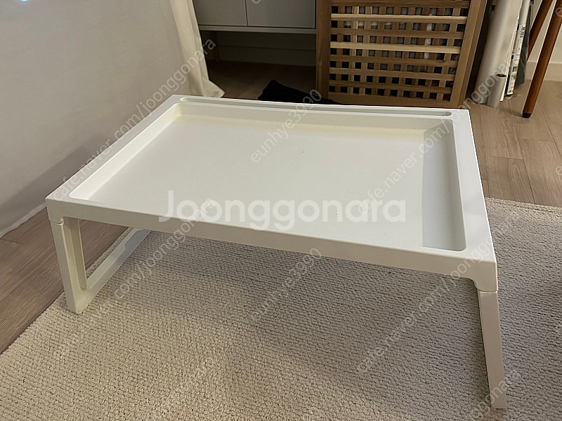 이케아 침대 트레이 , 침대 테이블 (화이트)--1