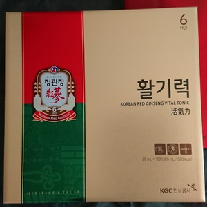 홍삼 선물 드링크 정관장 활기력 20ml 16병