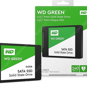 WD sata ssd green 240 새제품 판매합니다