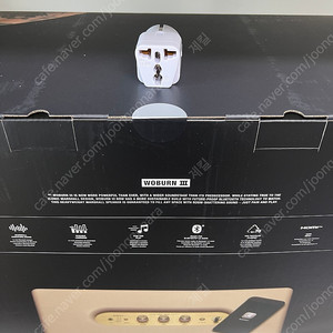 마샬 워번3 블루투스 스피커 크림 색상 미개봉 새상품