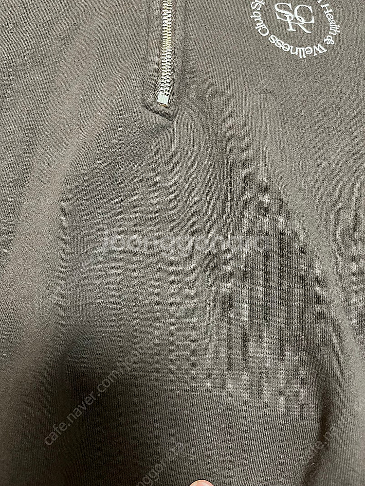 정품 스포티앤리치 크롭 집업--1
