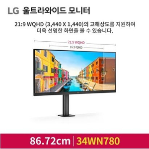 LG 34인치 와이드 모니터 LG34WN780