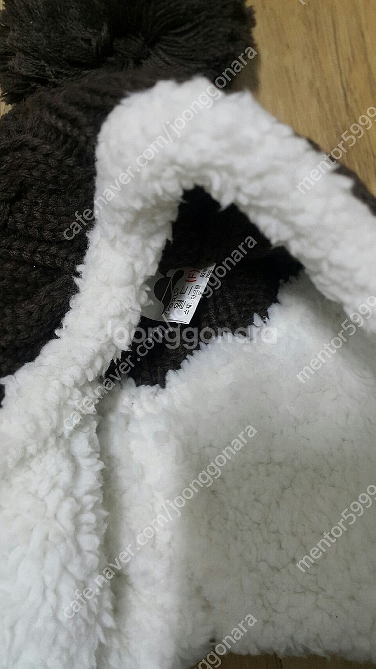 유아ㅡ아동모자 비니,목도리 (블루독,핸드메이드)--9