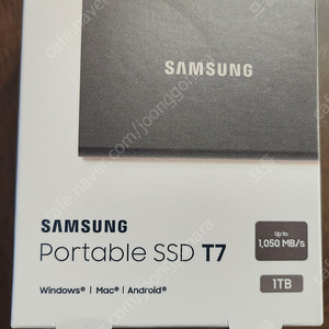 삼성 포터블 T7 1TB 외장 SSD 미개봉