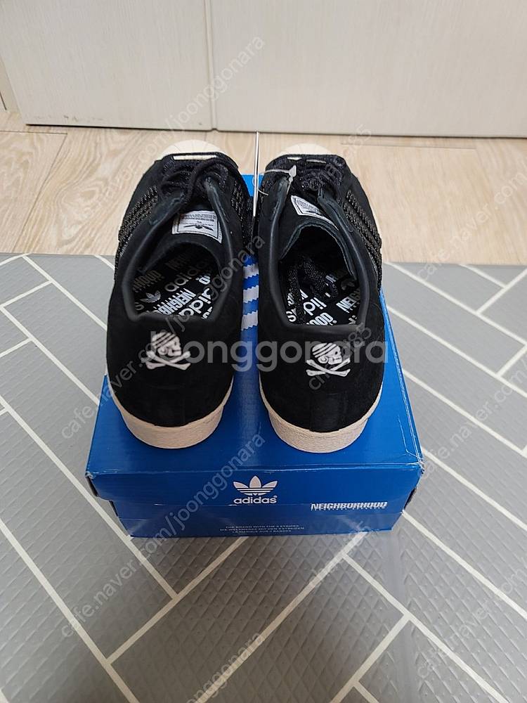 아디다스 x 네이버후드 슈퍼스타 쉘토 블랙--2