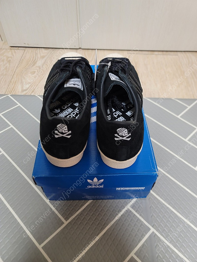 아디다스 x 네이버후드 슈퍼스타 쉘토 블랙--2