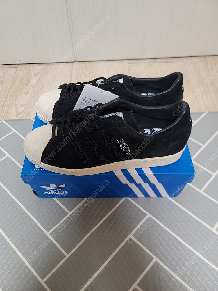 아디다스 x 네이버후드 슈퍼스타 쉘토 블랙--3