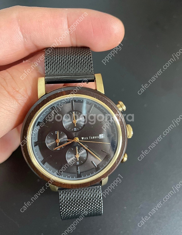 윌스파브릭(WILS FABRIK) 나무 손목시계--1