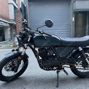 부캐너 125cc 블랙무광 무광블랙 도색튜닝