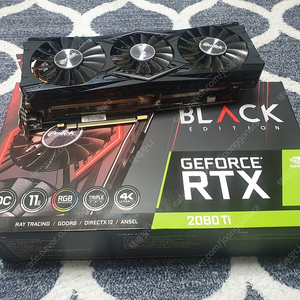 이엠텍 지포스 RTX 2080 Ti BLACK EDITION OC D6 11GB