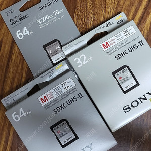 소니 메모리카드 SF-M64, SF-M32, SF-E64 판매합니다.