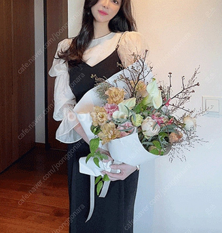 진주끈 뷔스티에 원피스(새상품)--1