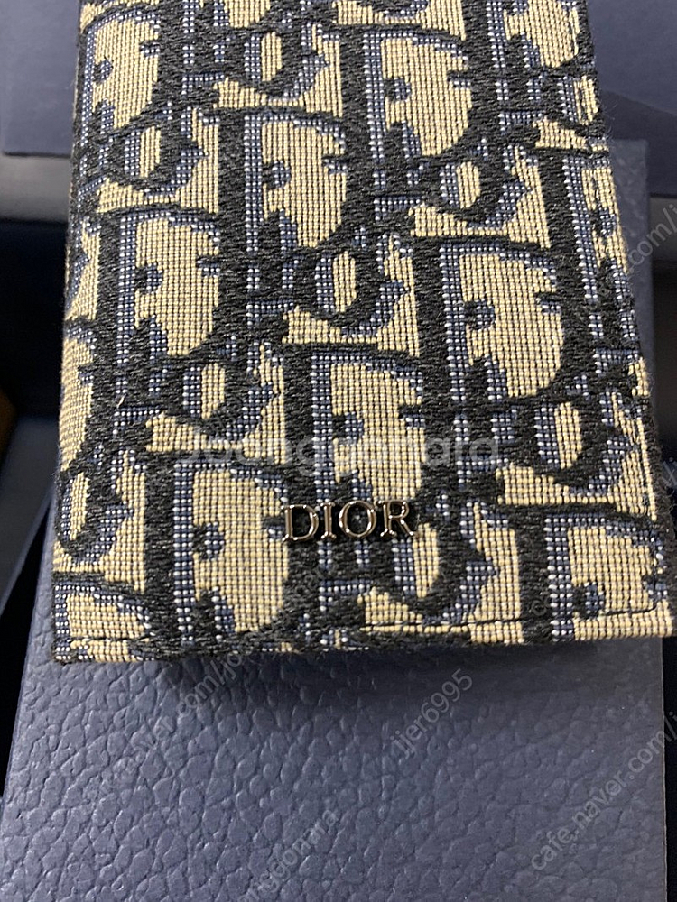 디올 오블리크 자카드 카드지갑--4