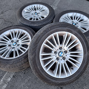 [판매] BMW520d 17인치 중고 휠타이어셋.225/55R17