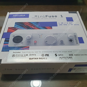 오디오 인터페이스 Arturia minifuse1(아투리아 미니퓨즈1) 미개봉 새상품