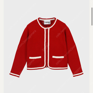 Haag 헤이그 a line knit jacket 가디건 - 스칼렛[새상품]