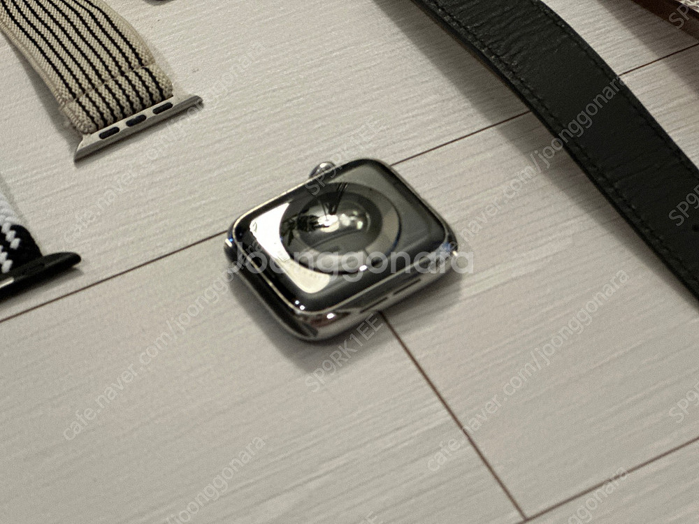 애플워치5 44mm 스테인레스 풀박스 팝니다.--2